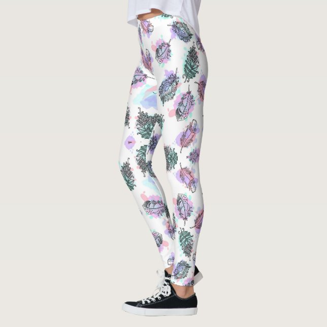 Leggings with a vibrant pattern (Left)