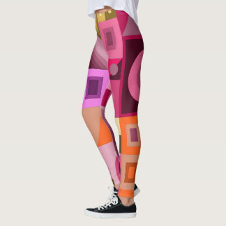 Leggings with Creative casual art