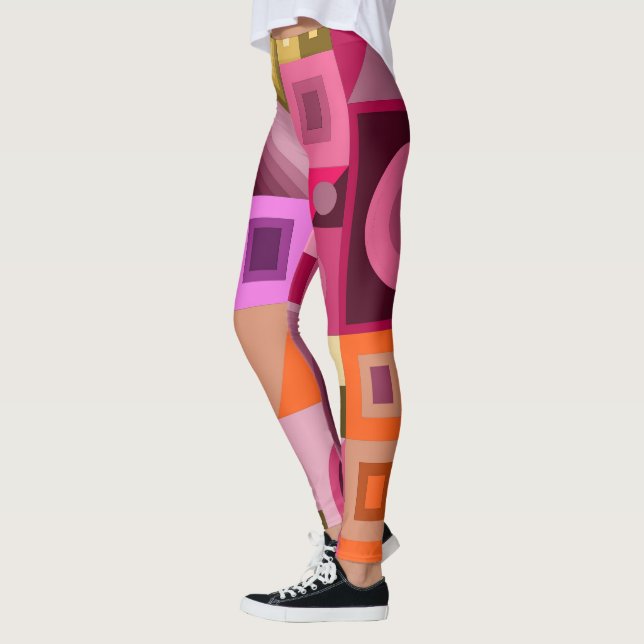 Leggings with Creative casual art (Left)