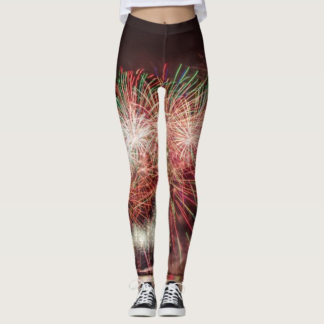 leggings with FIREWORKS AND MONOGRAM (Front)