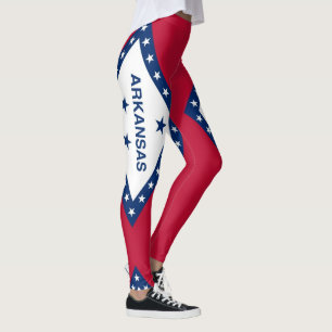 Leggings with flag of Arkansas State, USA