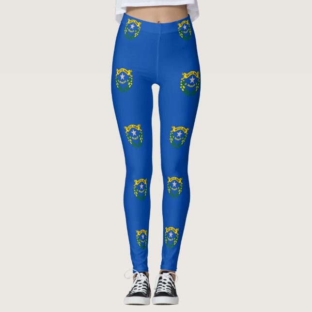 Leggings with flag of Nevada State, USA (Front)
