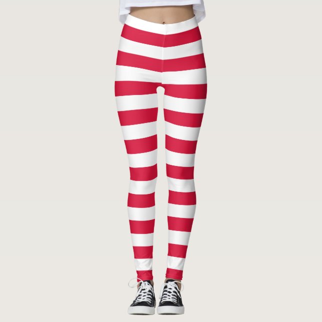 Leggings with flag of Poland (Front)