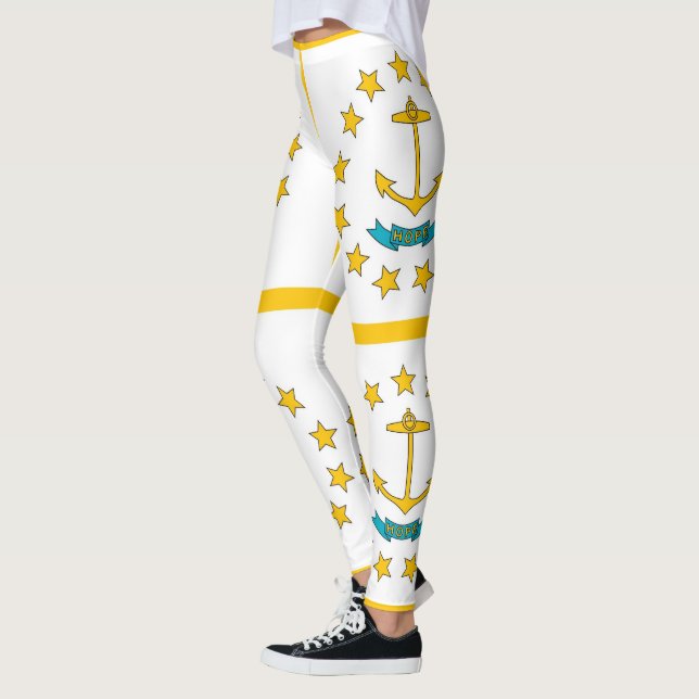 Leggings with flag of Rhode Island, USA (Left)