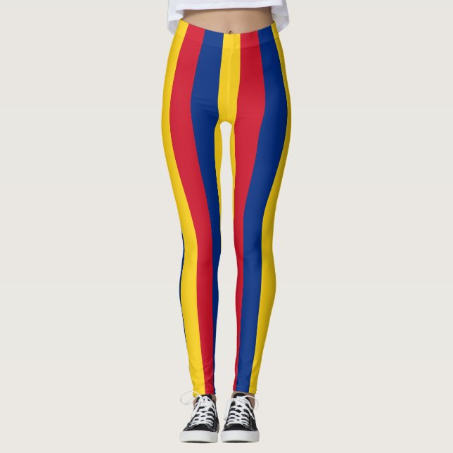 Leggings with flag of Romania (Front)