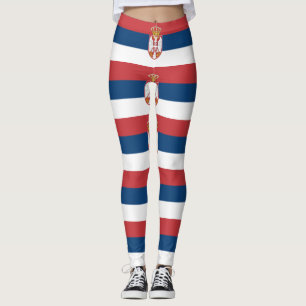 Leggings with flag of Serbia