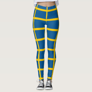 Leggings with flag of Sweden