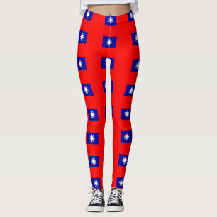 Leggings with flag of Taiwan