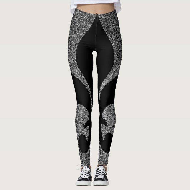 Leggings with French Fleur-de-lis (Front)