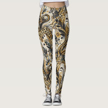 Leggings with leopard pattern
