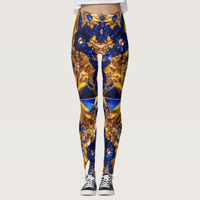 Leggings with Sweden Colours design (Front)