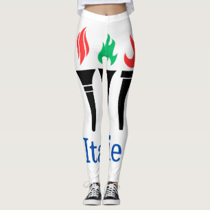 Leggings woman athlètes logo sport italien