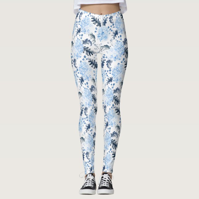 Leggings Women - Winter Pattern (Front)