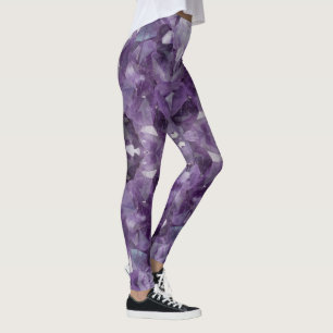 Leggings Yoga Pants Amethyst Crystals