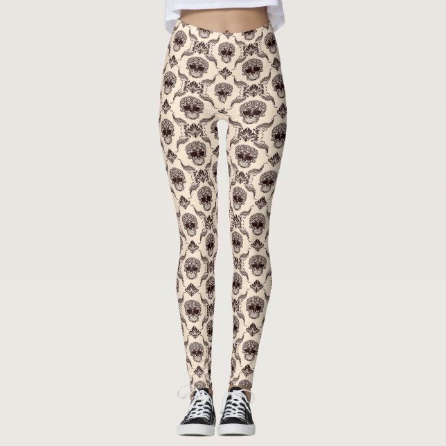 Leggingscream colour leggings (Front)