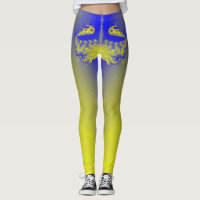 Leggins in yellow breakthrough style