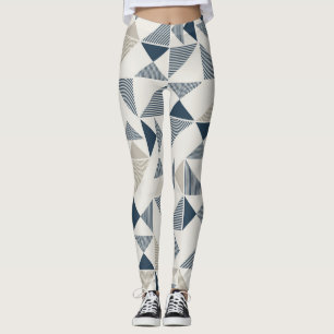 leggins woman triangular geometric figures leggings