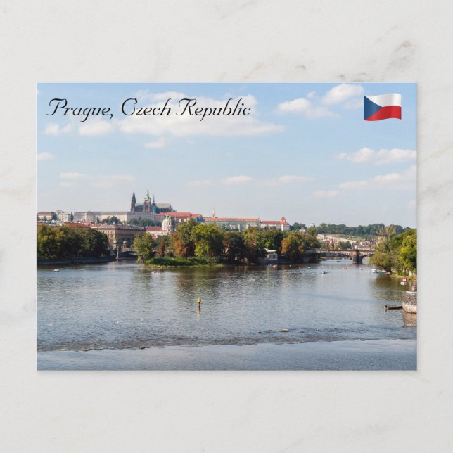Legion Bridge and Prague castle - Prague Postcard (Front)
