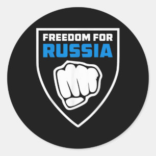 Legion Freedom For Russia Anti-war Flag Russian Pr Classic Round Sticker