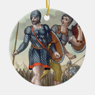 Legionaries, from 'L'Antica Roma', 1825 (colour li Ceramic Tree Decoration