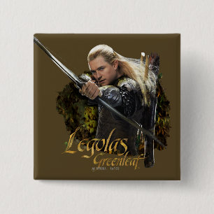 LEGOLAS GREENLEAF™ Drawing Bow Graphic 15 Cm Square Badge
