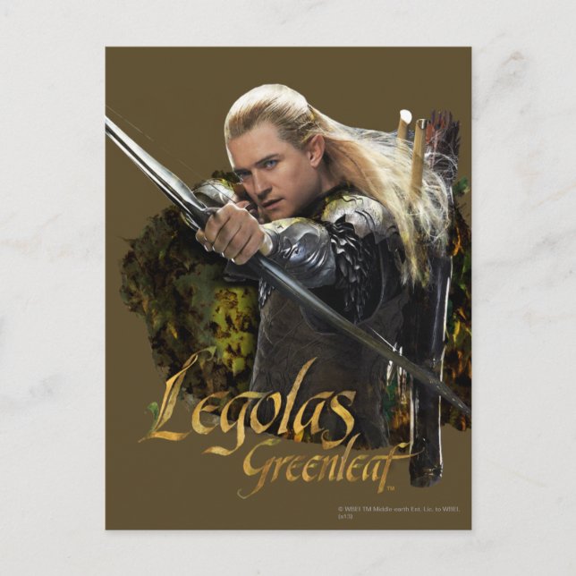 LEGOLAS GREENLEAF™ Drawing Bow Graphic Postcard (Front)