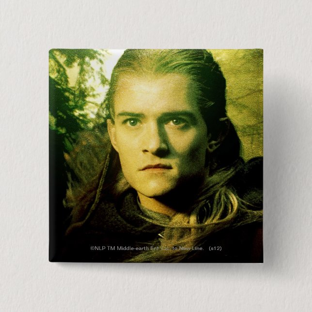 LEGOLAS GREENLEAF™ Front Portrait 15 Cm Square Badge (Front)
