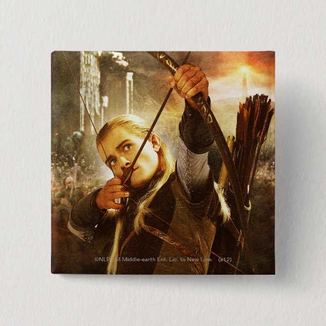 LEGOLAS GREENLEAF™ in Action 15 Cm Square Badge (Front)
