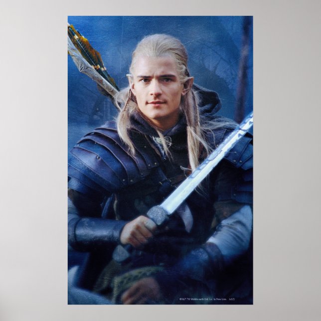 LEGOLAS GREENLEAF™ in Blue Poster (Front)