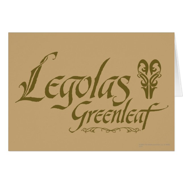 LEGOLAS GREENLEAF™ Name (Front Horizontal)