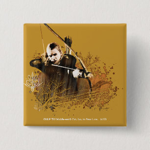 LEGOLAS GREENLEAF™ Shooting Arrow 15 Cm Square Badge
