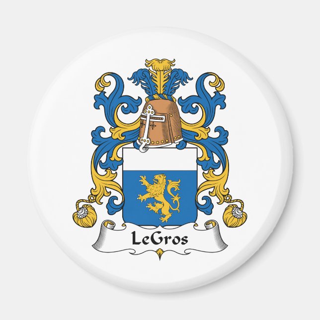 LeGros Family Crest Magnet (Front)