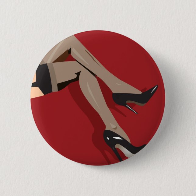 Legs 6 Cm Round Badge (Front)