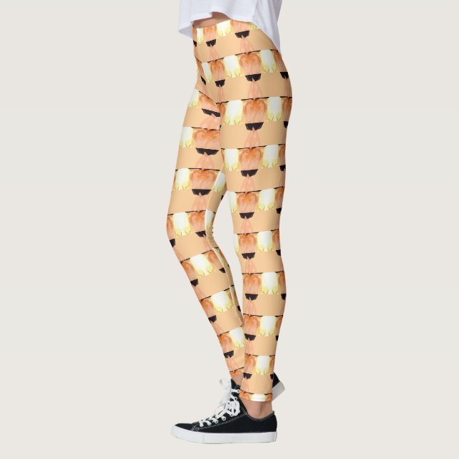Legs Alive: Uniquely Patterned Leggings Galore! (Left)