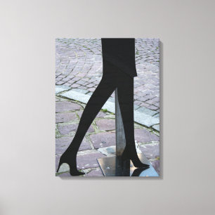 Legs Silhouette at the Corner Canvas