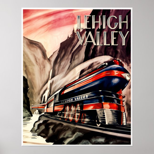 Lehigh Valley Railroad Poster (Front)