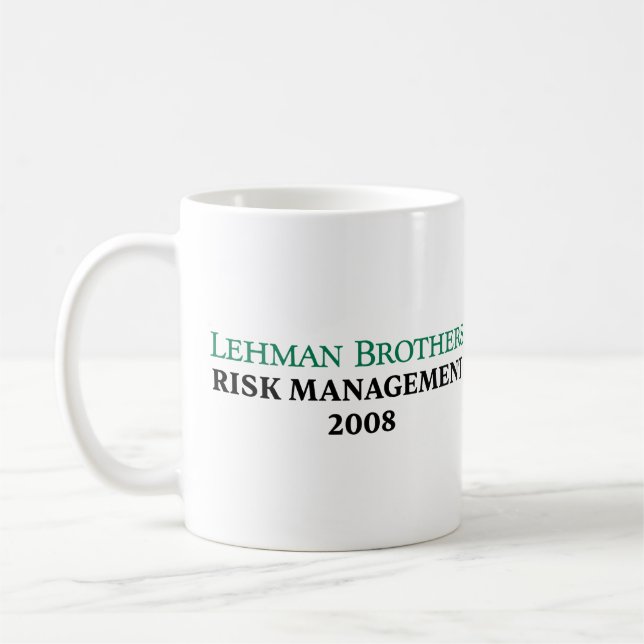 Lehman Brothers Risk Management 2008 Coffee Mug (Left)