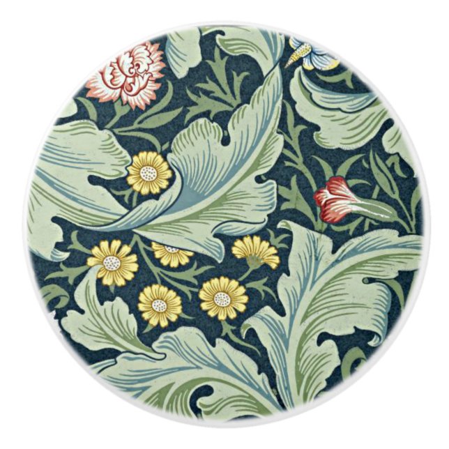 Leicester, a William Morris design, Ceramic Knob (Front)