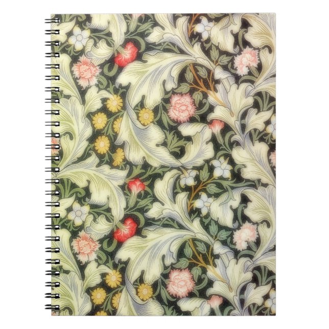 Leicester Vintage Floral Spiral Notebook (Front)
