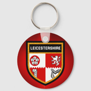 Leicestershire Flag Key Ring