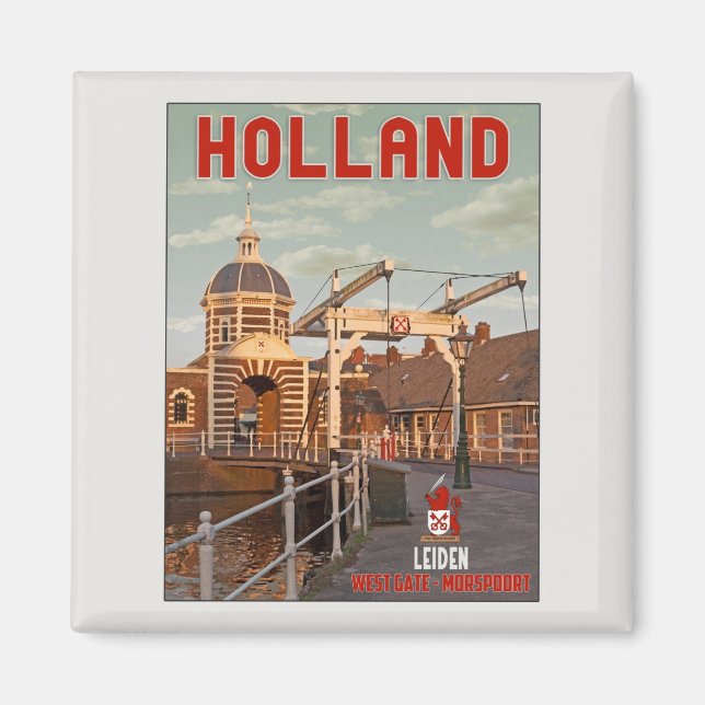 Leiden - Morspoortbrug Magnet (Front)