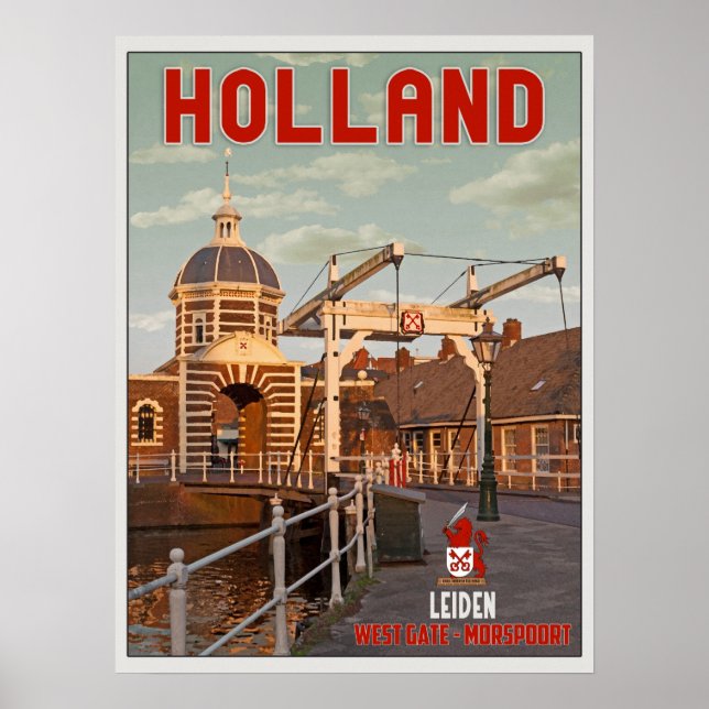 Leiden - Morspoortbrug Poster (Front)