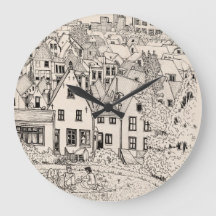 Leiden South Holland Netherlands Pen Ink Drawing