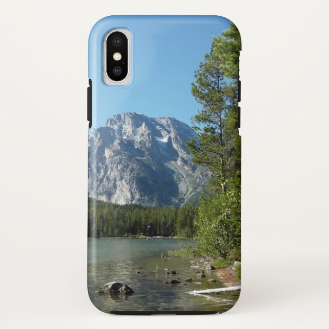 Leigh Lake at Grand Teton National Park Case-Mate iPhone Case (Back)