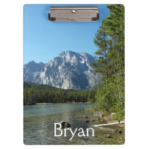 Leigh Lake at Grand Teton National Park Clipboard