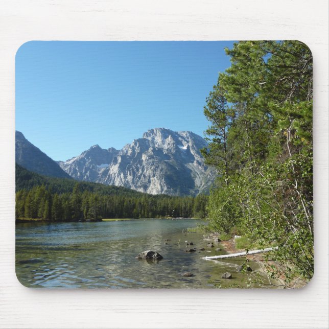 Leigh Lake at Grand Teton National Park Mouse Pad (Front)
