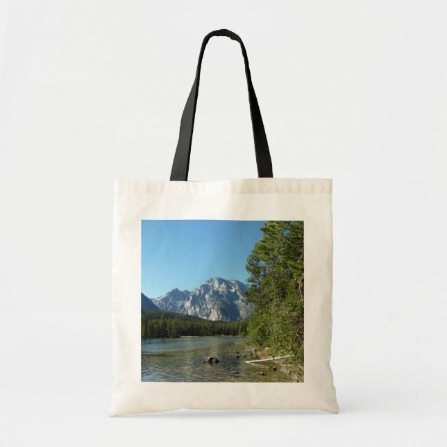 Leigh Lake at Grand Teton National Park Tote Bag (Front)