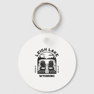 Leigh Lake Wyoming Outdoors Vintage 2 Key Ring