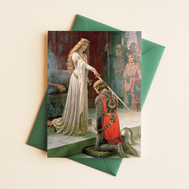 Leighton Accolade Knighting Art Pre Raphaelite Postcard (Creator Uploaded)