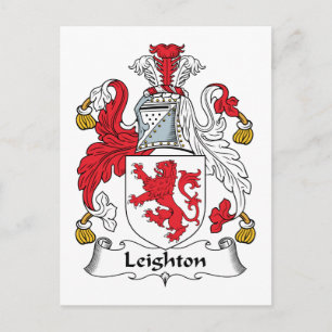 Leighton Family Crest Postcard